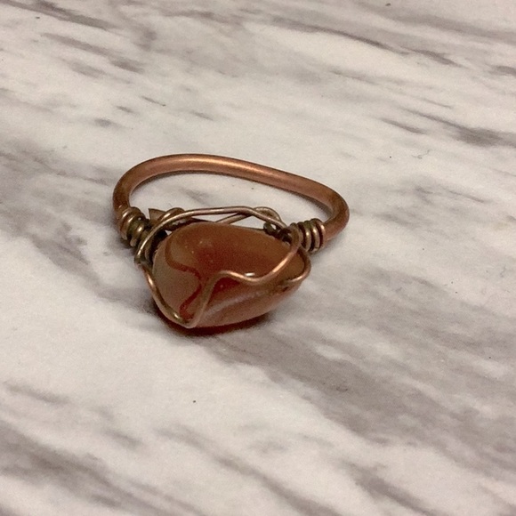 🪶Bronze Stone Ring 🪶 - Picture 1 of 2